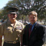 Eric Schwartzman with USMC Brigadier General Frederick Padilla