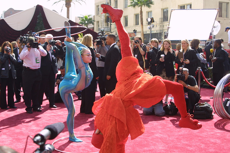 Hollywood Blvd red carpet arrivals for Academy Awards in Los Angeles, Califonia