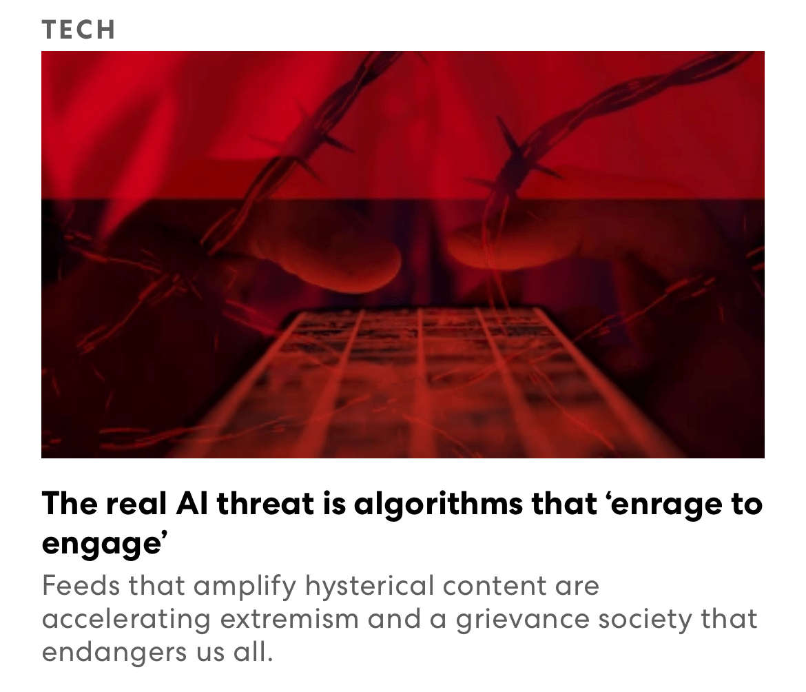 AI Algorithms Enrage to Engage Eric Schwartzman Fast Company
