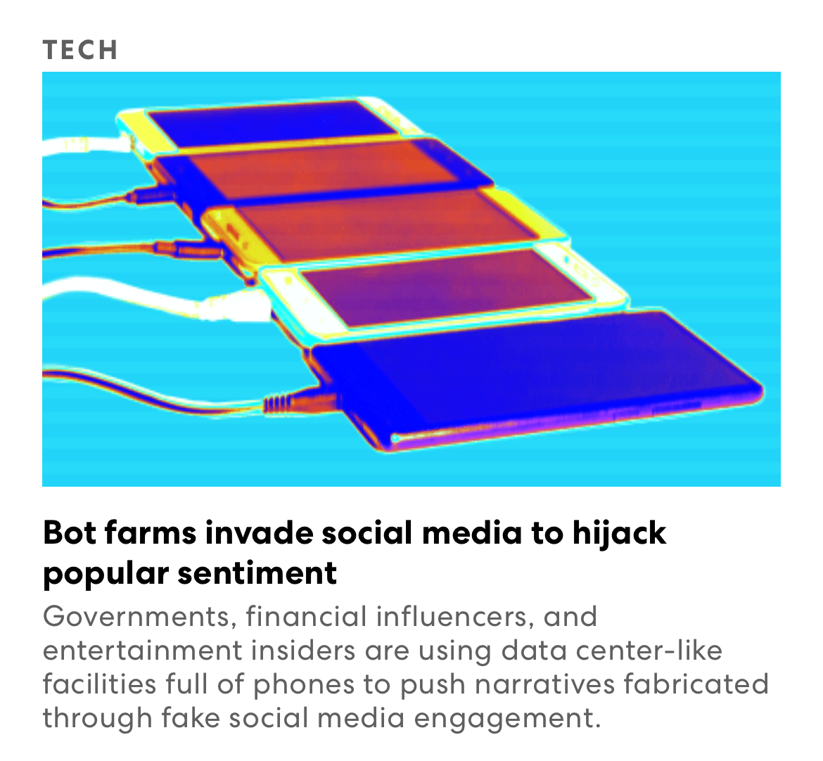 Bot Farms Invade Social Media Eric Schwartzman Fast Company